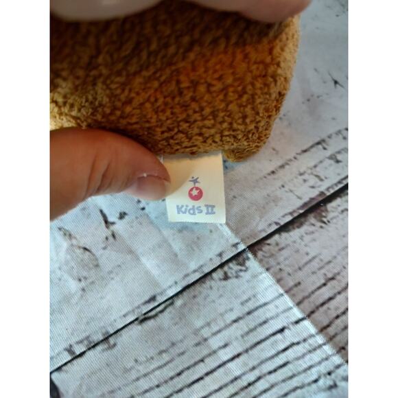 KIDS II OLLIE Praying Brown Bear Plush Navy Blue Bow Tie 8inch Doesn't Work - Picture 5 of 6